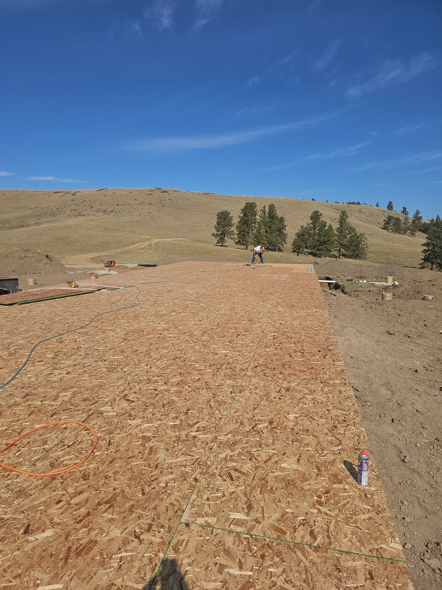 Concrete work for Blue Mountain Construction in Roundup, MT