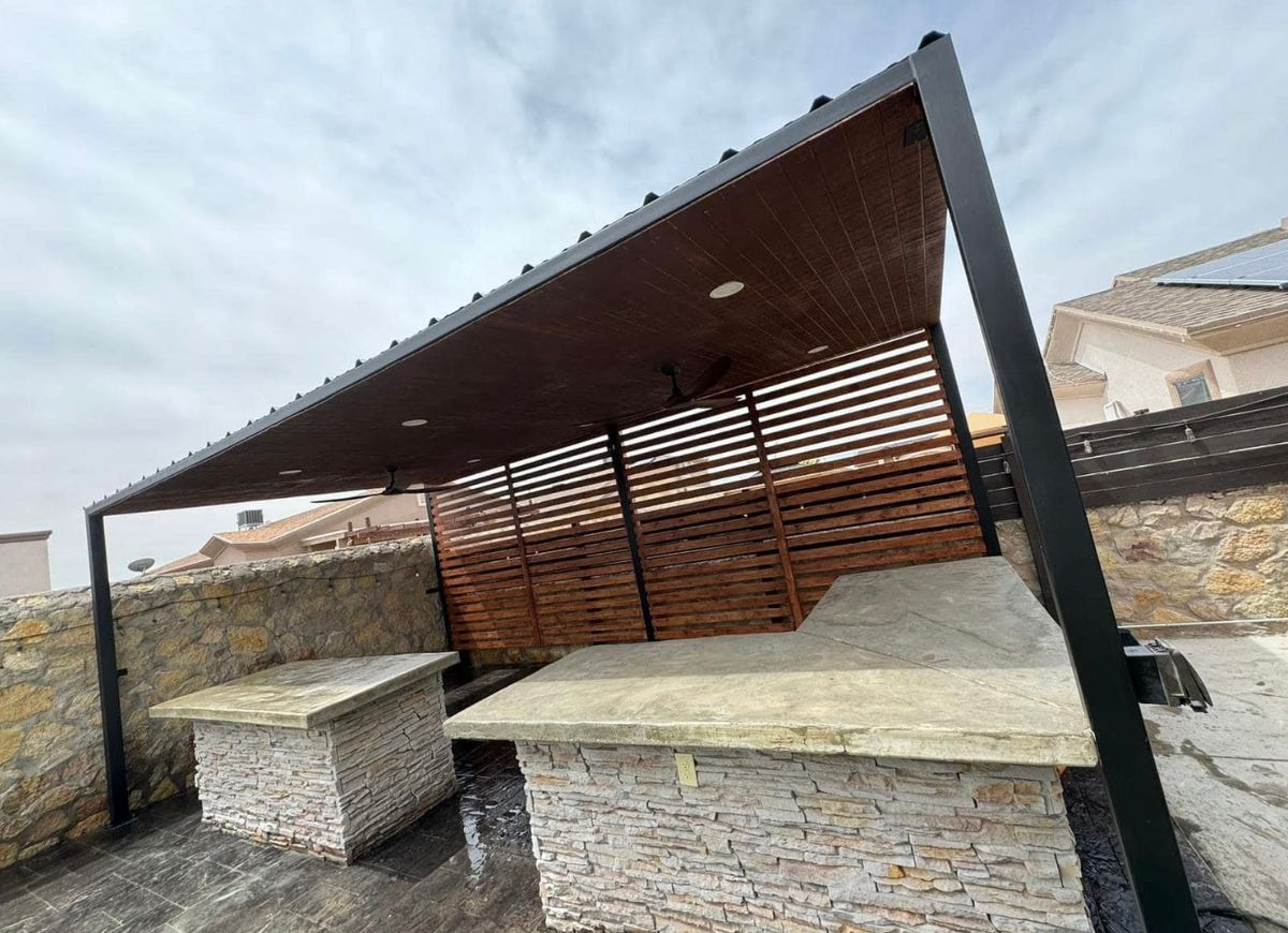 Custom Outdoor Kitchen for Oasis Landscaping LLC in El Paso, TX