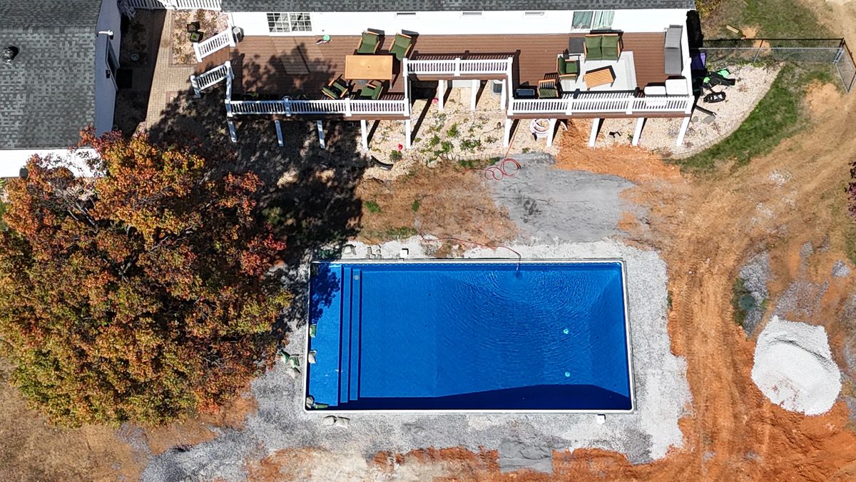 New Pool Construction for Mattox Residential Services in Augusta County, VA
