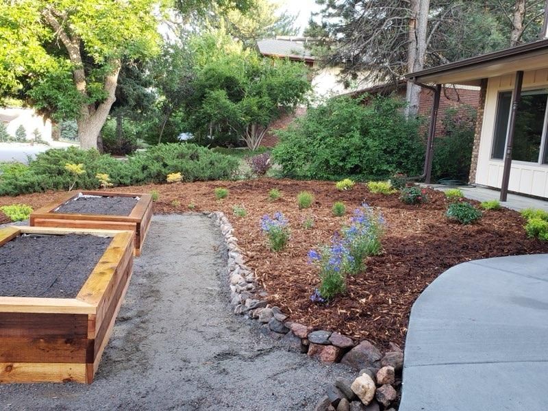Mulch Installation for JS Landscaping Colorado in Denver, CO