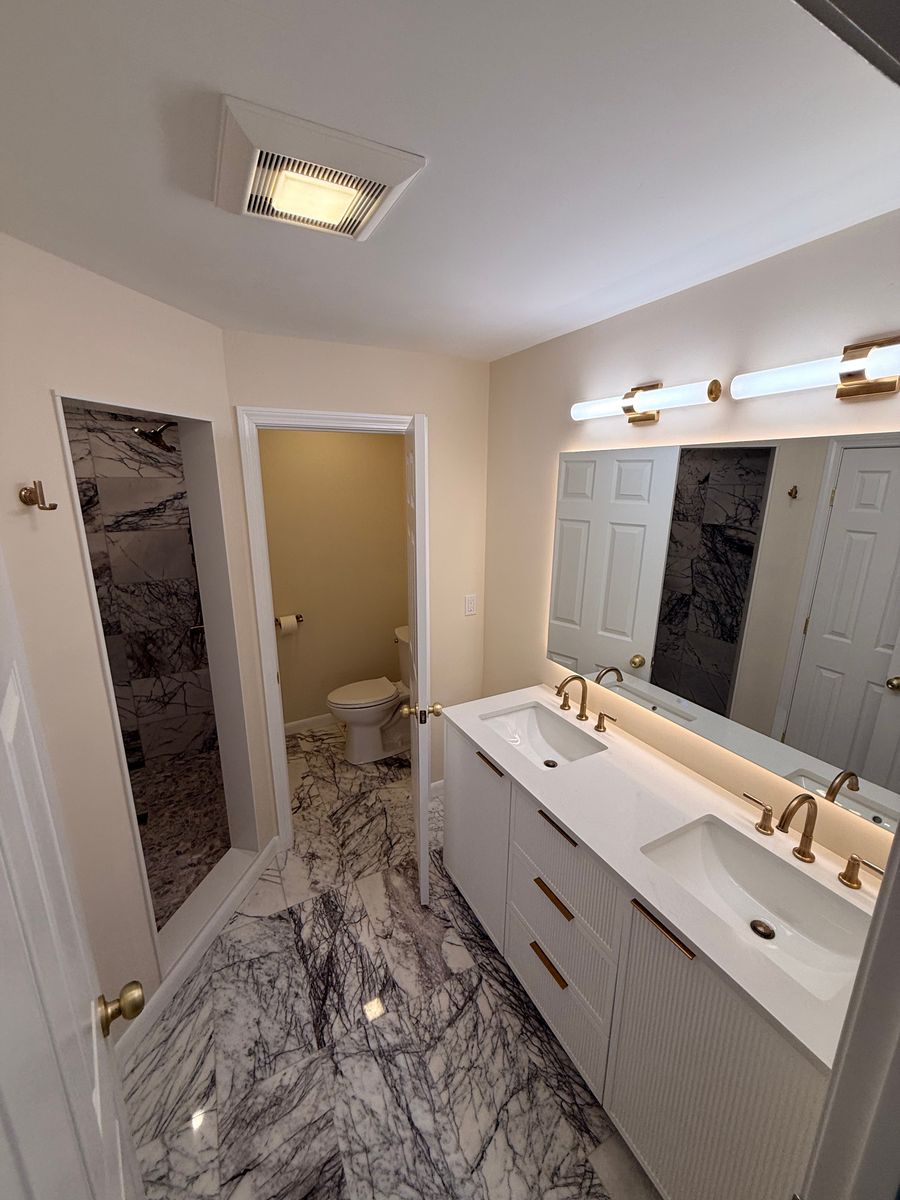 Bathroom renovations for Bassett Construction LLC in Groveland, MA