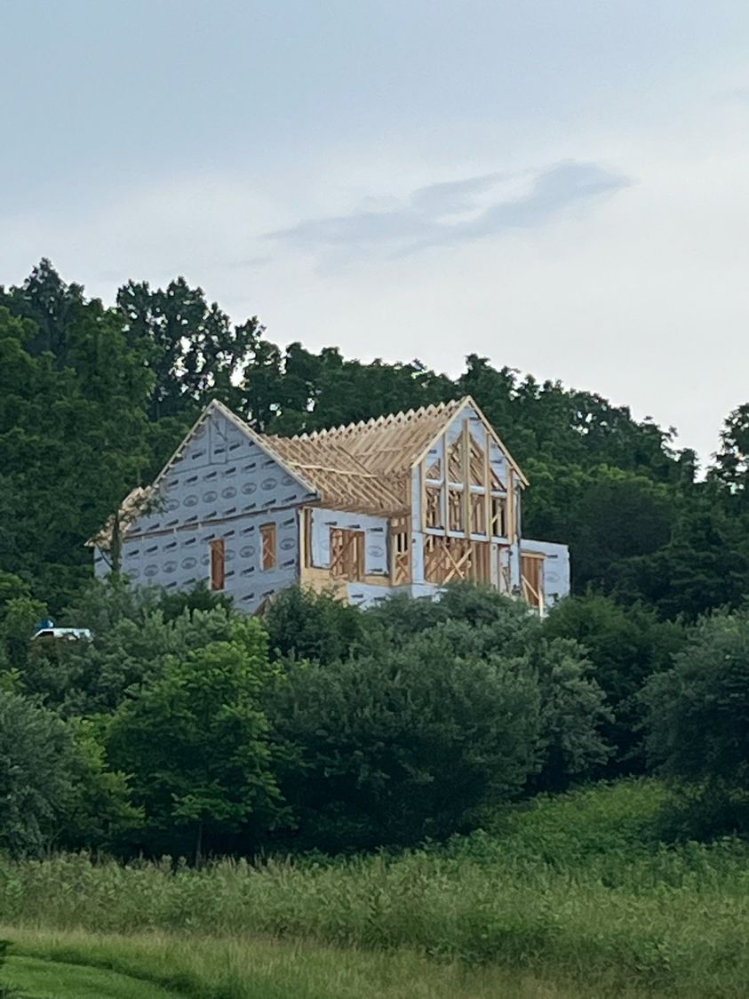 Framing for Rockbridge Home and Barns in Rockbridge County, VA