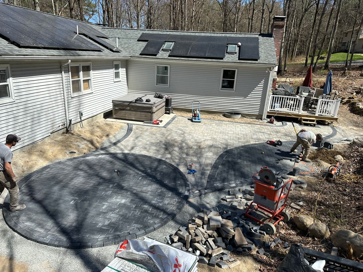 Walkway Design and Construction for Shawn's Landscaping in Worcester, MA