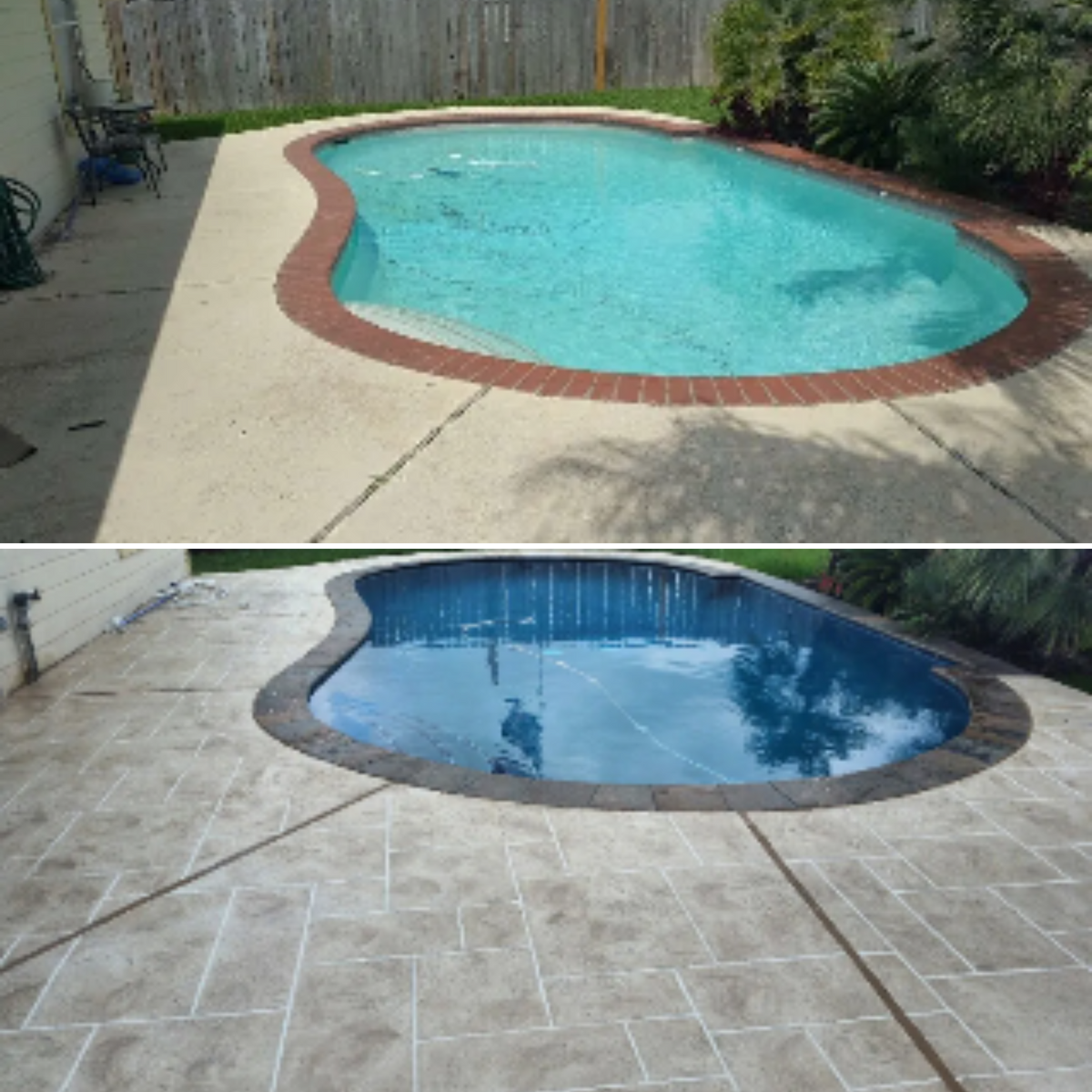 Pool & Patio Restoration for Texas Curb N Borders in Houston, TX