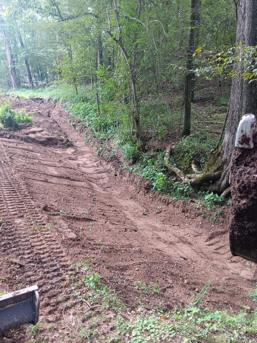 Dirt work and French drains for Forrest Plumbing and Septic Service LLC in Summerville, GA