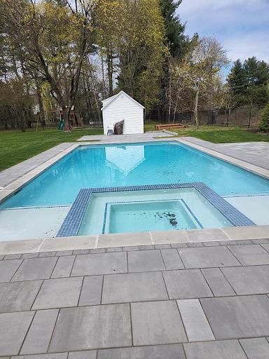 Tile and Gunite Renovations for Blue Max Pool Service Inc. in Framingham, MA