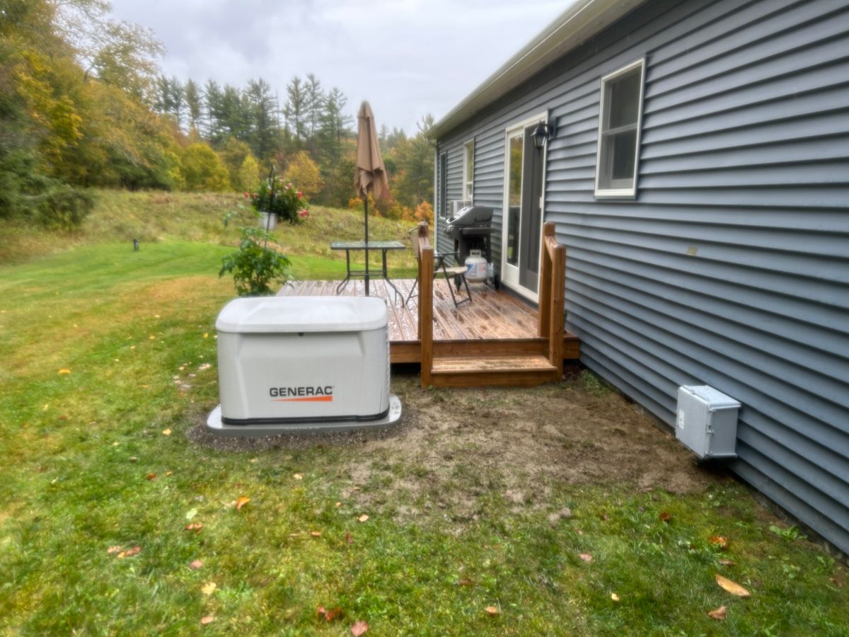 Generator Installation for Vermont Independent Power in Wolcott, VT
