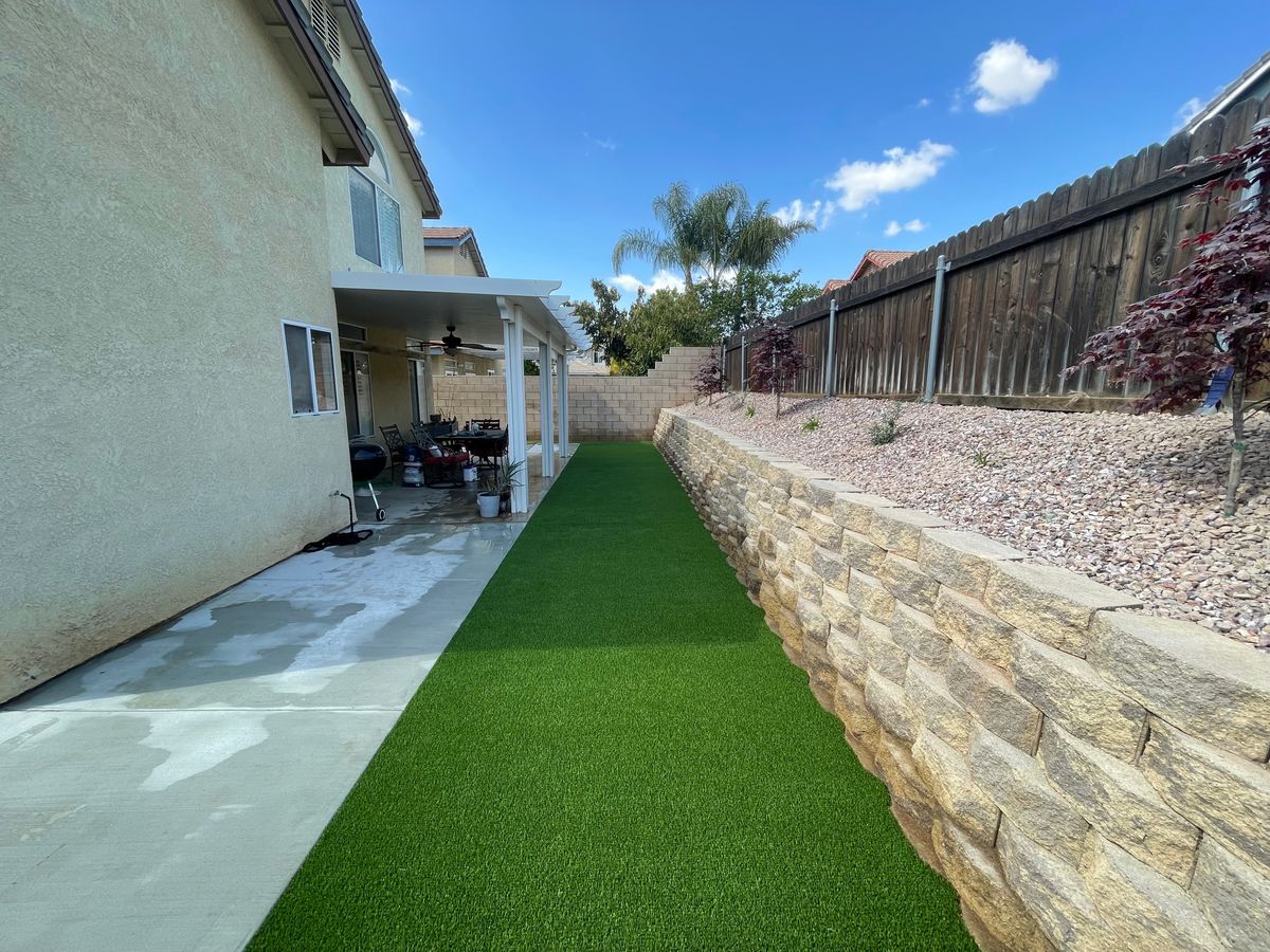 Pet-Friendly Turf for Aidan Jade Landscaping in Riverside County, CA