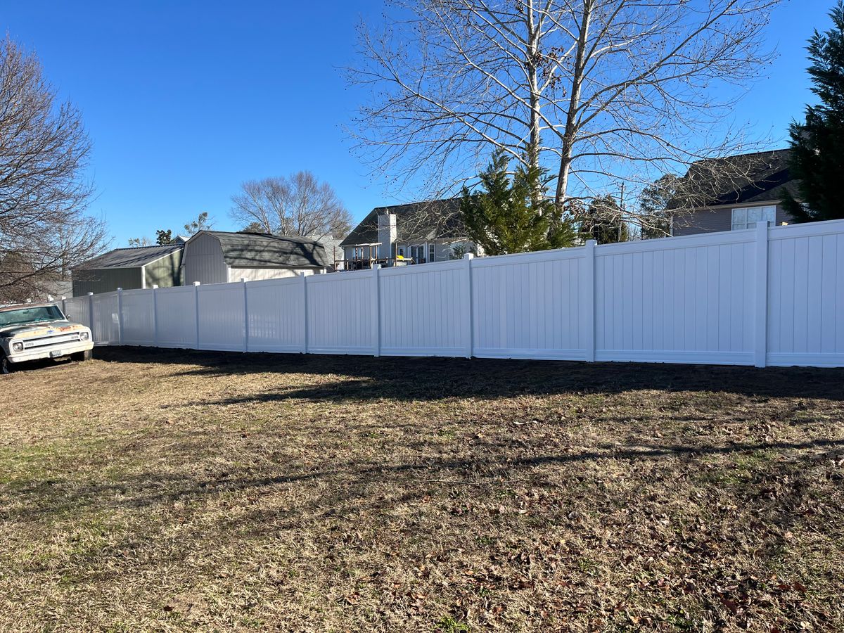 Vinyl Fence for JB Nealy Fence in Elgin, SC