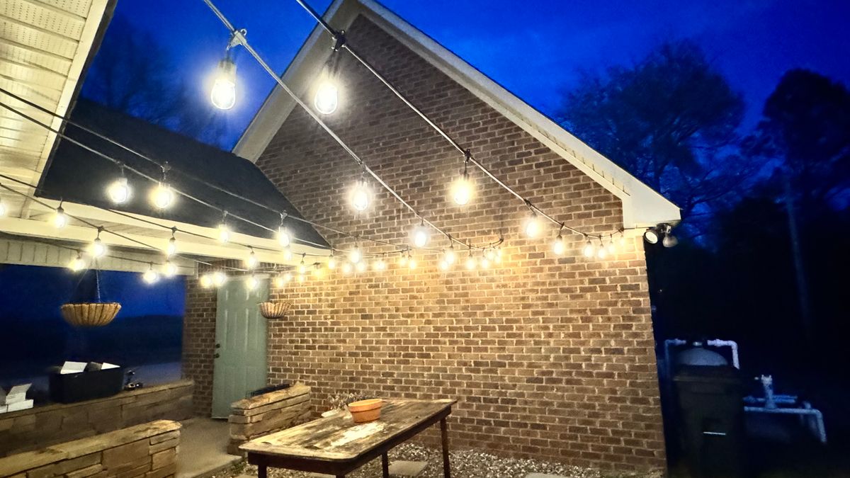 Bistro Lighting for FunderFlow Commercial and Residential Pressure Washing Inc in Tupelo, MS