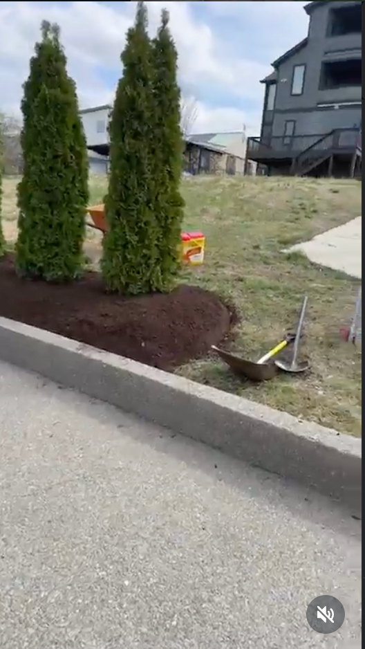 Mulch Installation for DH Lawn Care in Nashville, TN