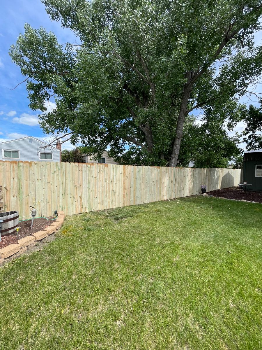Residential Fence for DS Industries in Gillette, WY