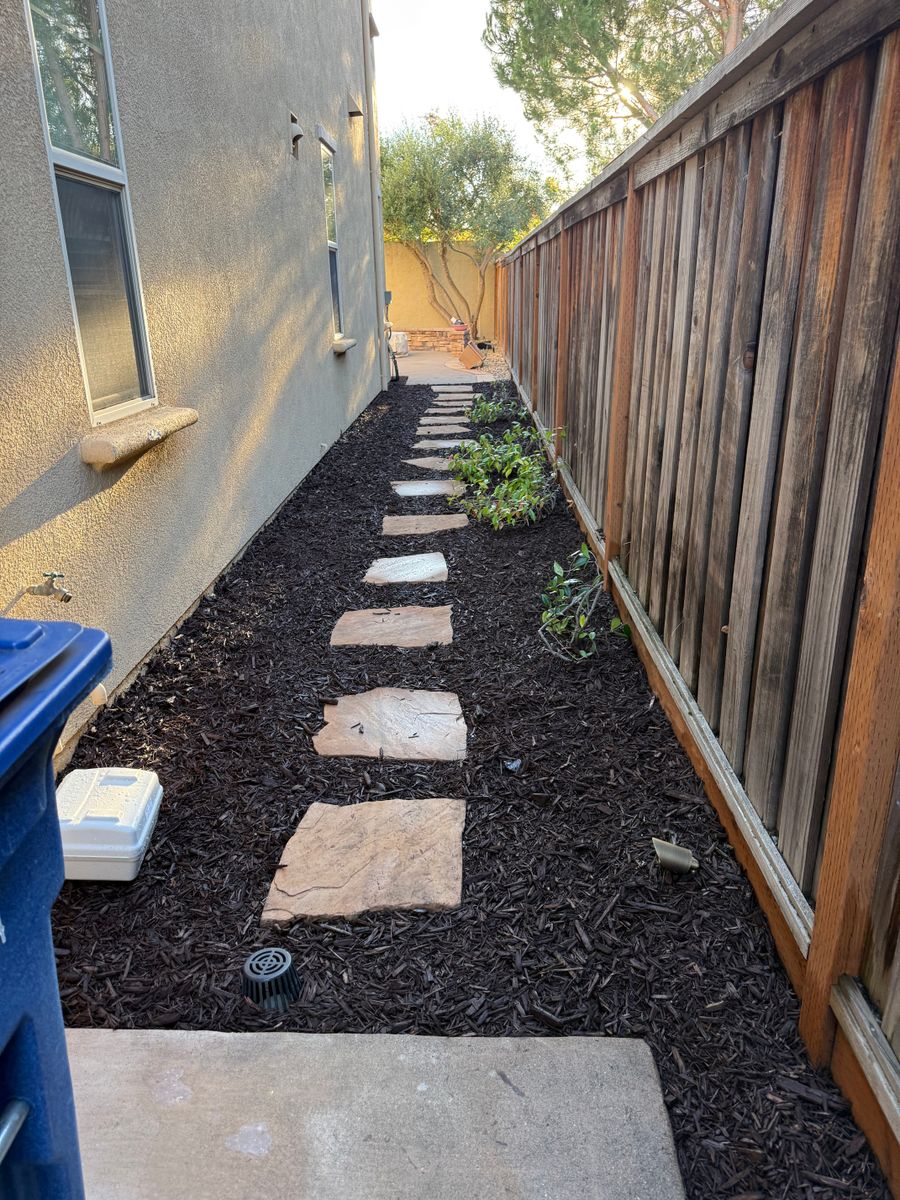 Mulch Installation for CBA Landscaping in Hayward, CA