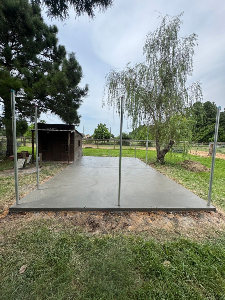 Concrete Slab Construction for NG Concrete Services in Houston, TX