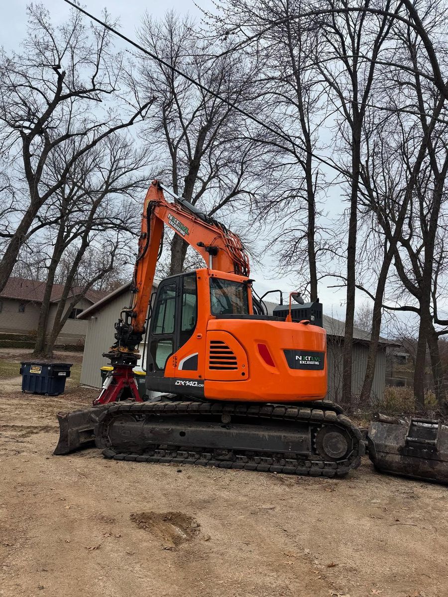 Demolition for NXT LVL Excavating in New London, MN