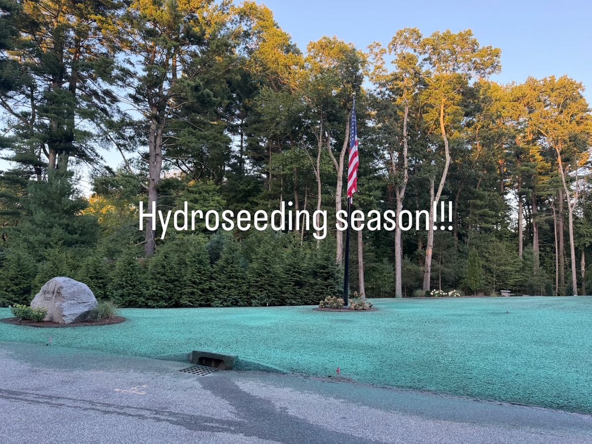 Hydroseeding for M.J. Construction & Landscape INC in Bristol, RI