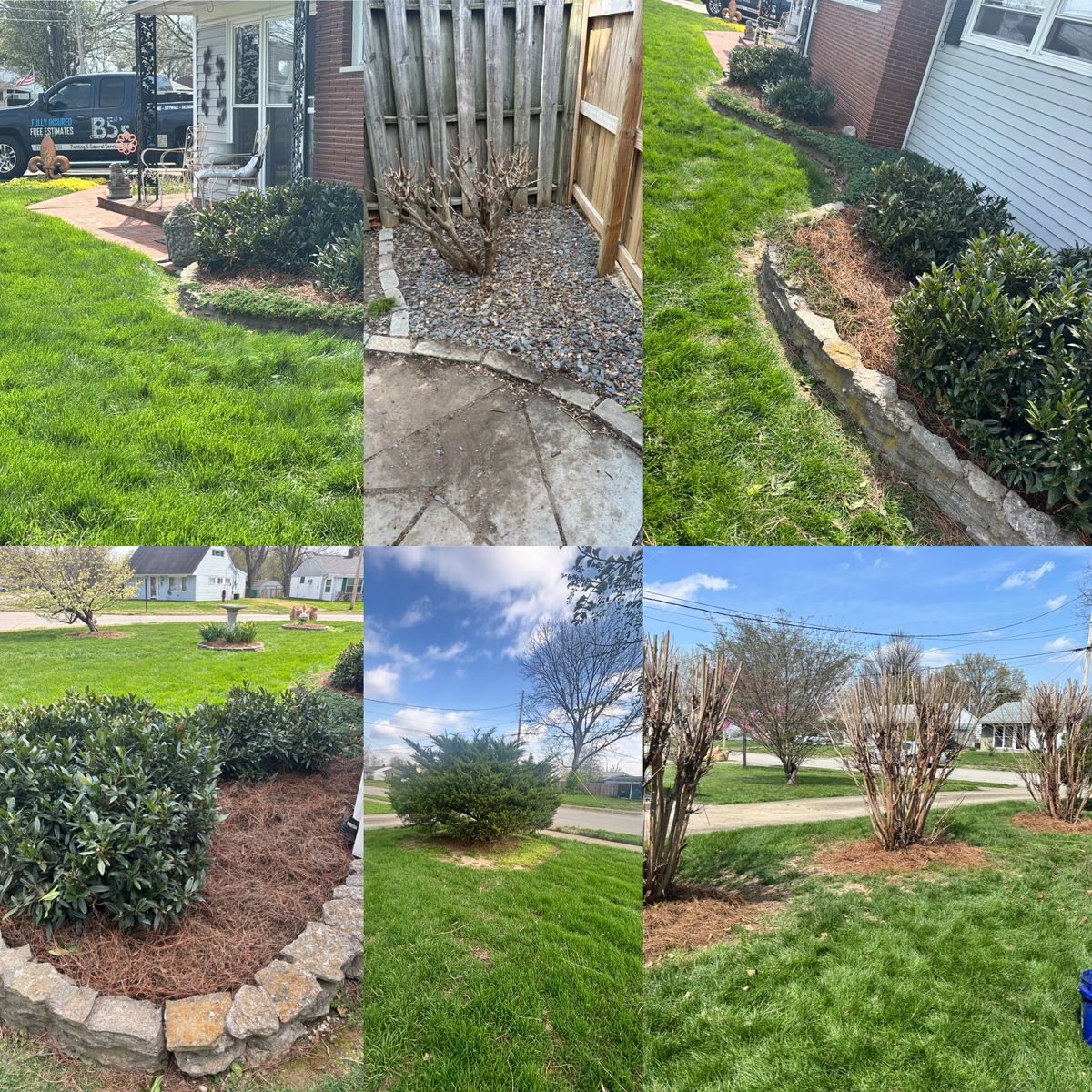 Yard Work & Planters for B5’s Painting & General Services in Louisville, KY