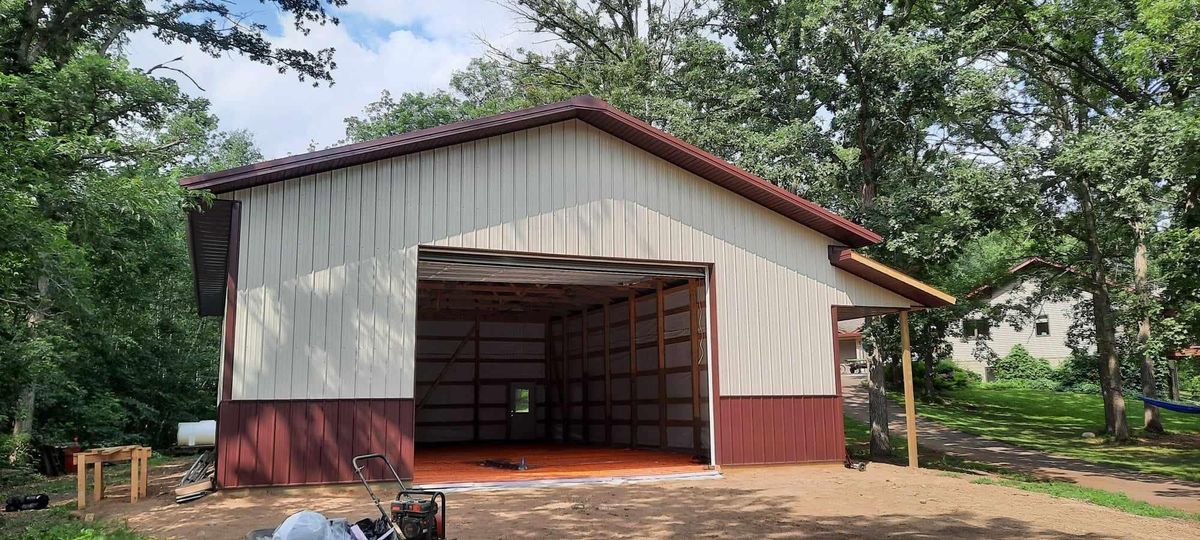 Post Frame Buildings for WEISS Construction LLC in Brainerd, Minnesota