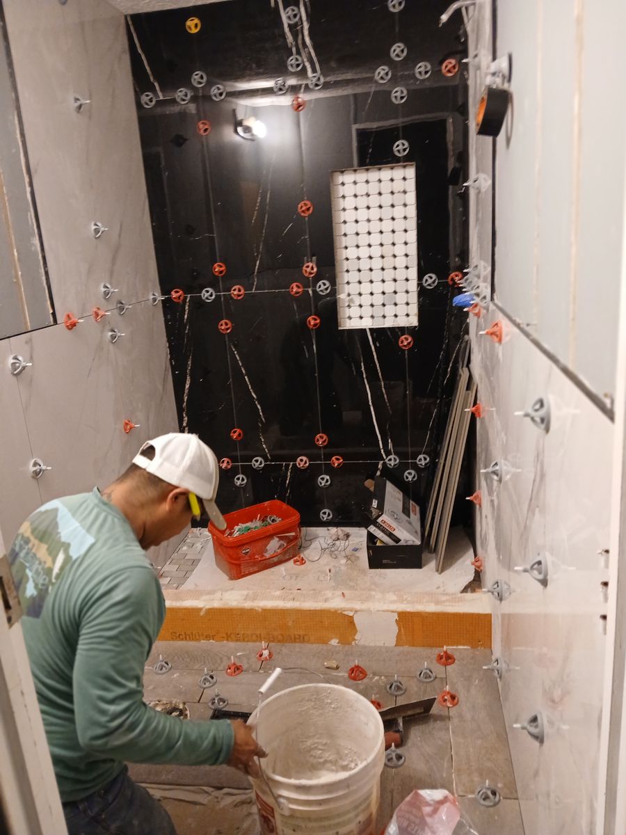 Tiling for Tony’s Repairs LLC in Augusta, GA