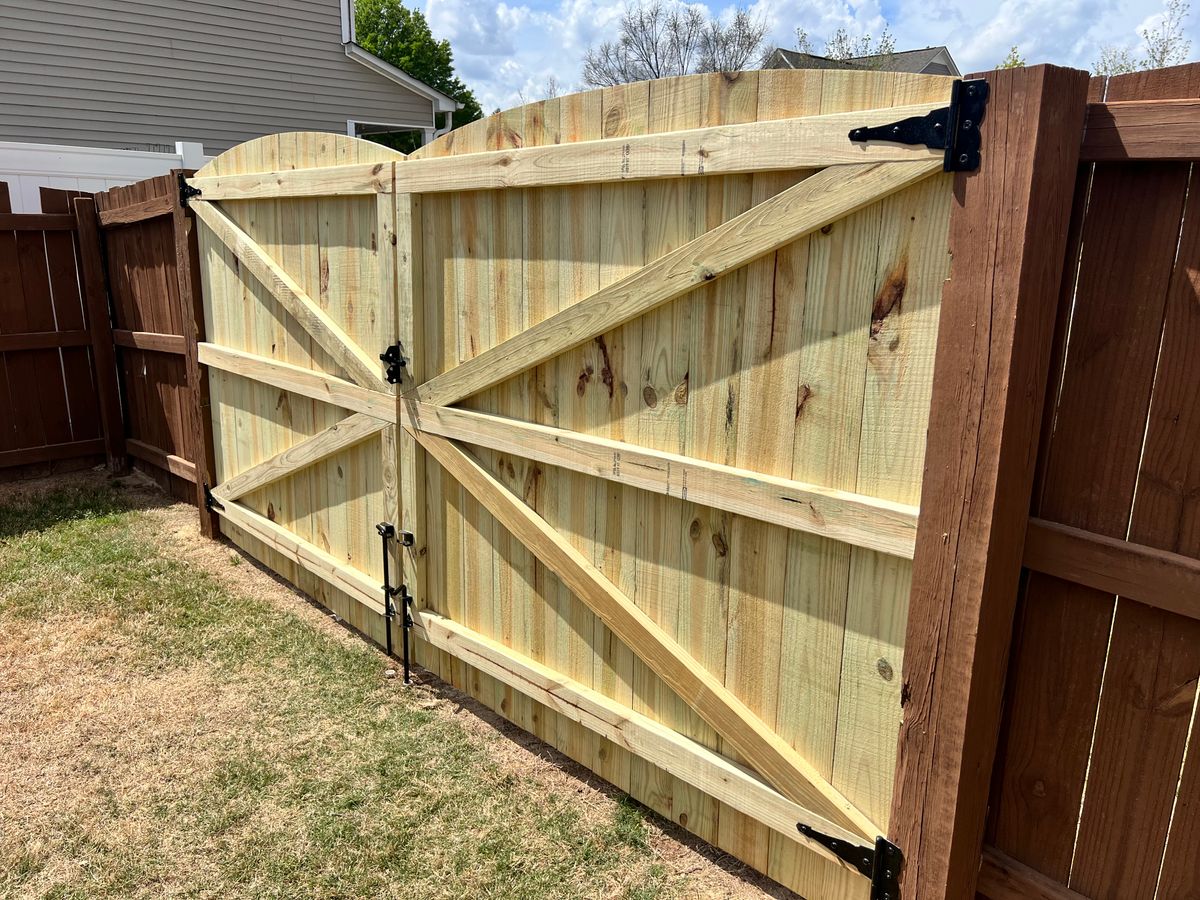 Gate Installation for Palmetto Fence in Greenville, SC