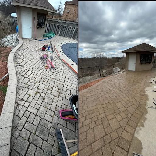 Interlock Repair & Re-Leveling for Pure Pavers Restoration in Burlington, ON
