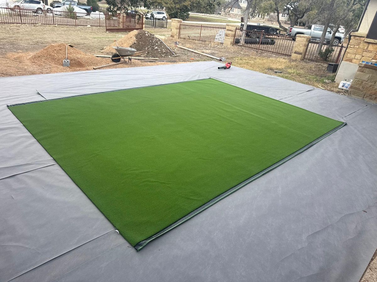 Putting Green Installation for Creative Edge Co. in San Antonio, TX