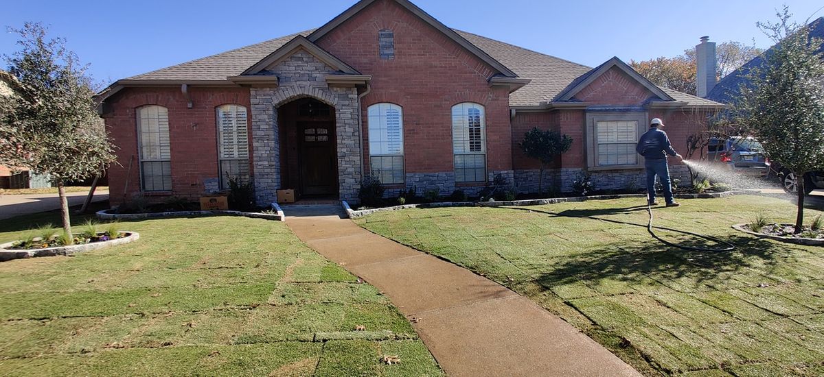 Artificial Turf Installation  for Bryan's Landscaping in Arlington, TX