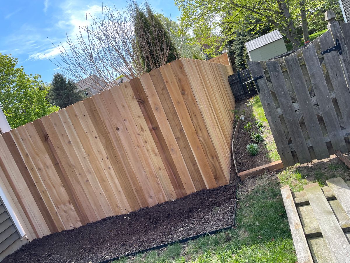 Residential Fence Installation for 5-Star Fencing in McHenry, IL