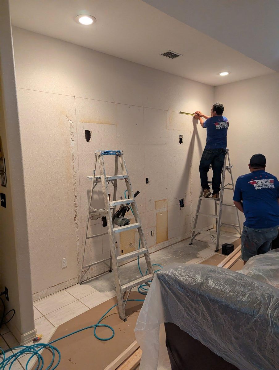 Bathroom Renovation for TopNotch Painting Solutions LLC in McAllen, TX