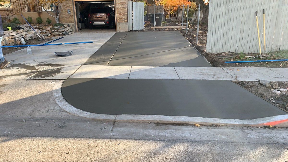 Sidewalk Installation for Diamond Peak Concrete in Garland, UT
