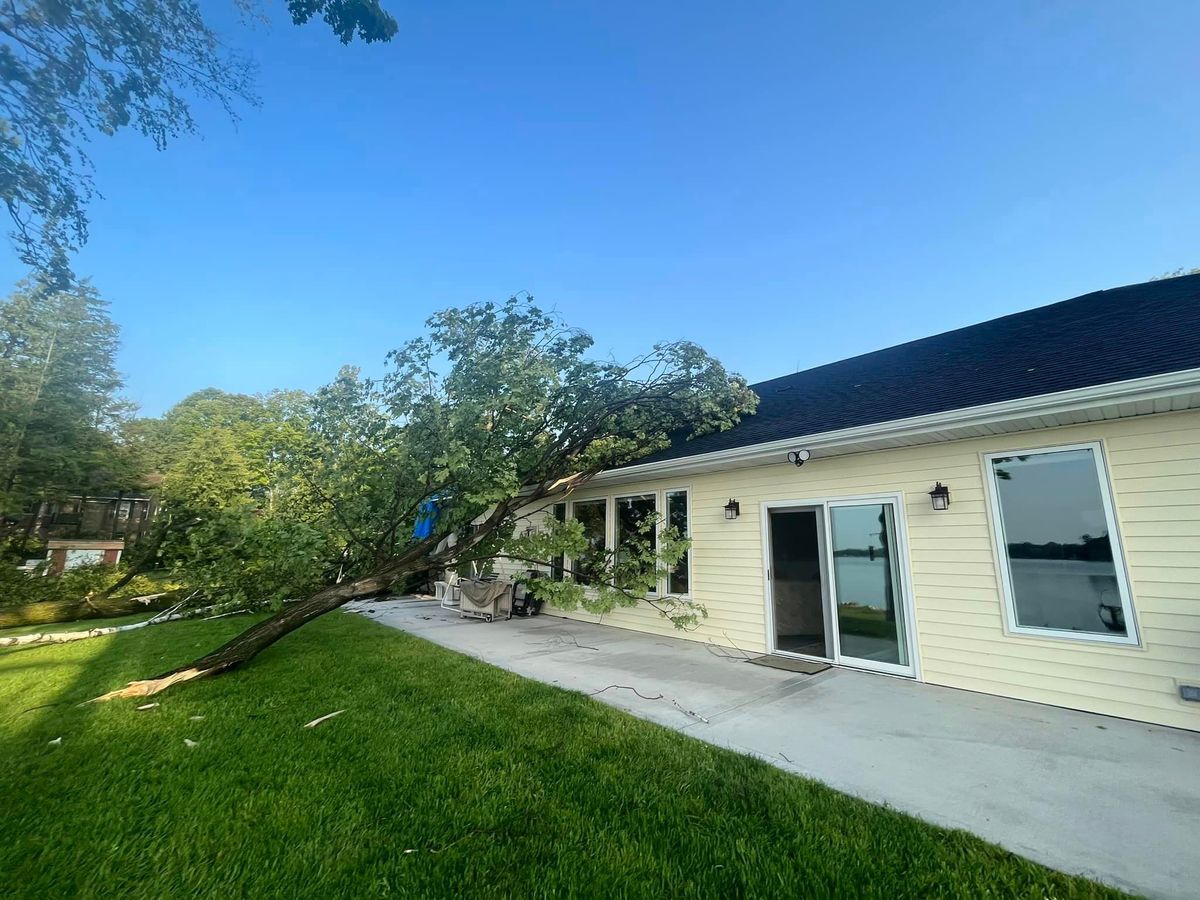 Storm Damage Cleanup for Tree-B-Gone in Shawano, WI