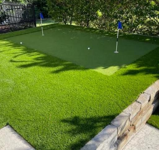 Putting Green Construction for Out Back Pool and Spa Creations in The Woodlands, TX