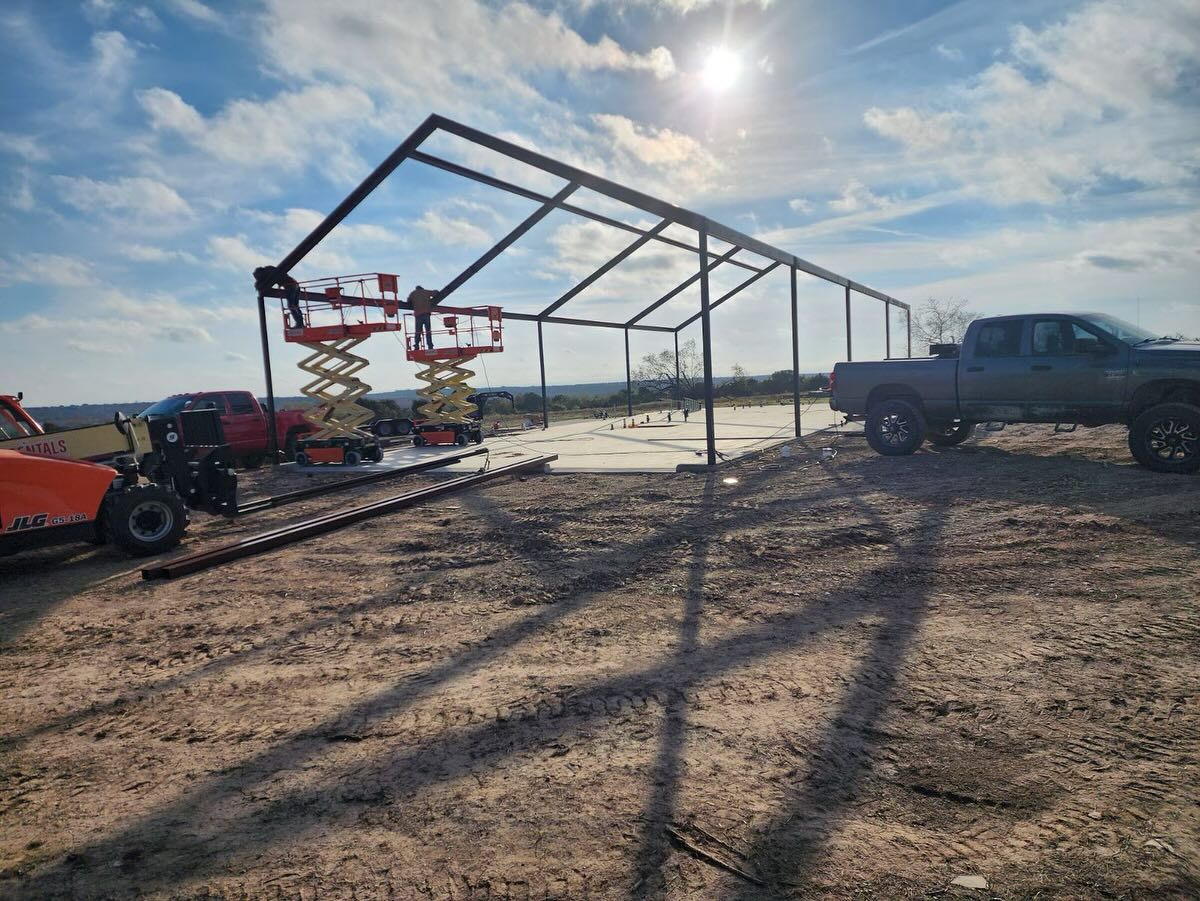 Custom Metal Shop Builds for Beaty Construction in Tioga, TX