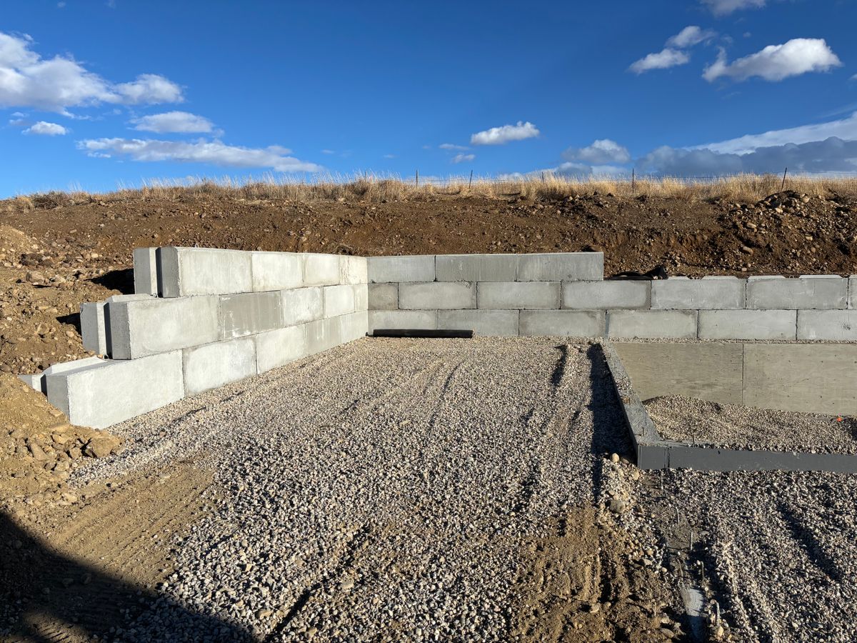 Foundation Digging for Z & S Construction in Billings Heights, MT