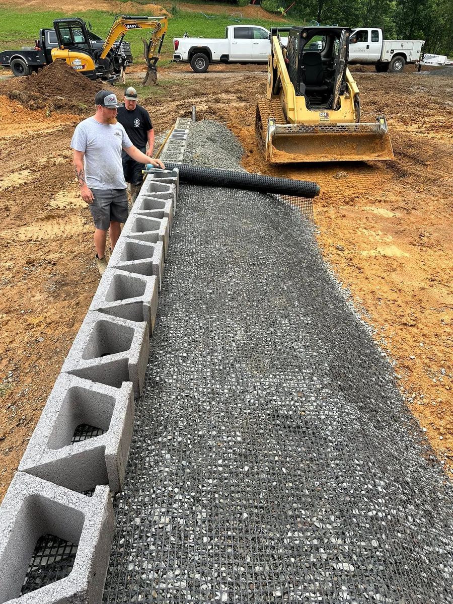 Hardscape Installation for Trophy Ridge Grading & Hauling in Mountain City, TN