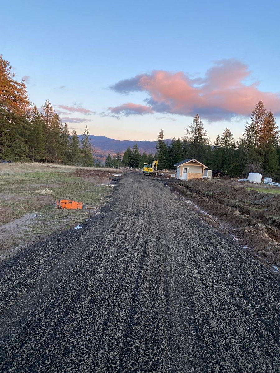 Grading for Arthur Construction in Deer Park, WA