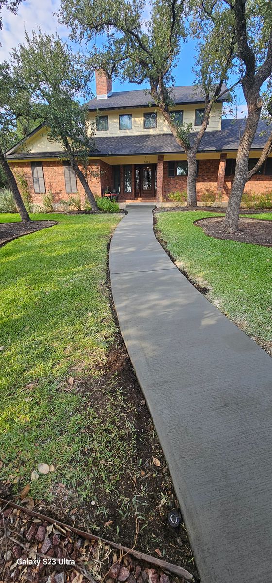 Concrete for Martin's Masonry & Landscaping in Leander, TX