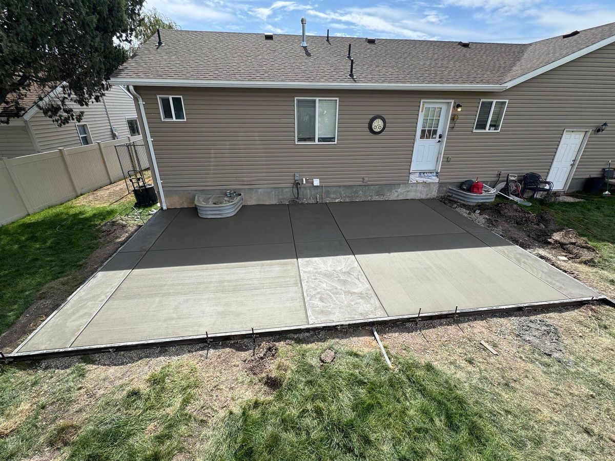 Patio Design & Installation for Diamond Peak Concrete in Garland, UT