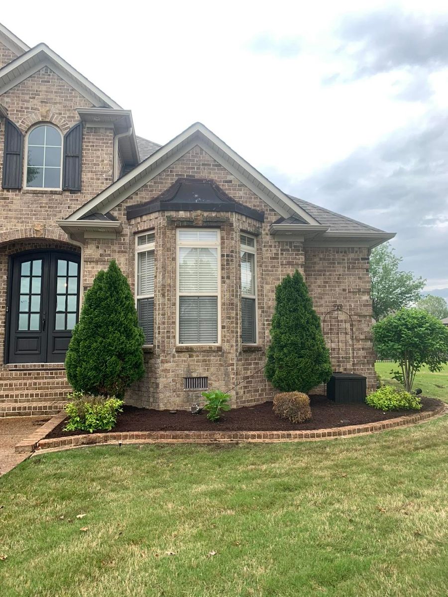 Mulch Installation for Greenscape Solutions in Milan, TN