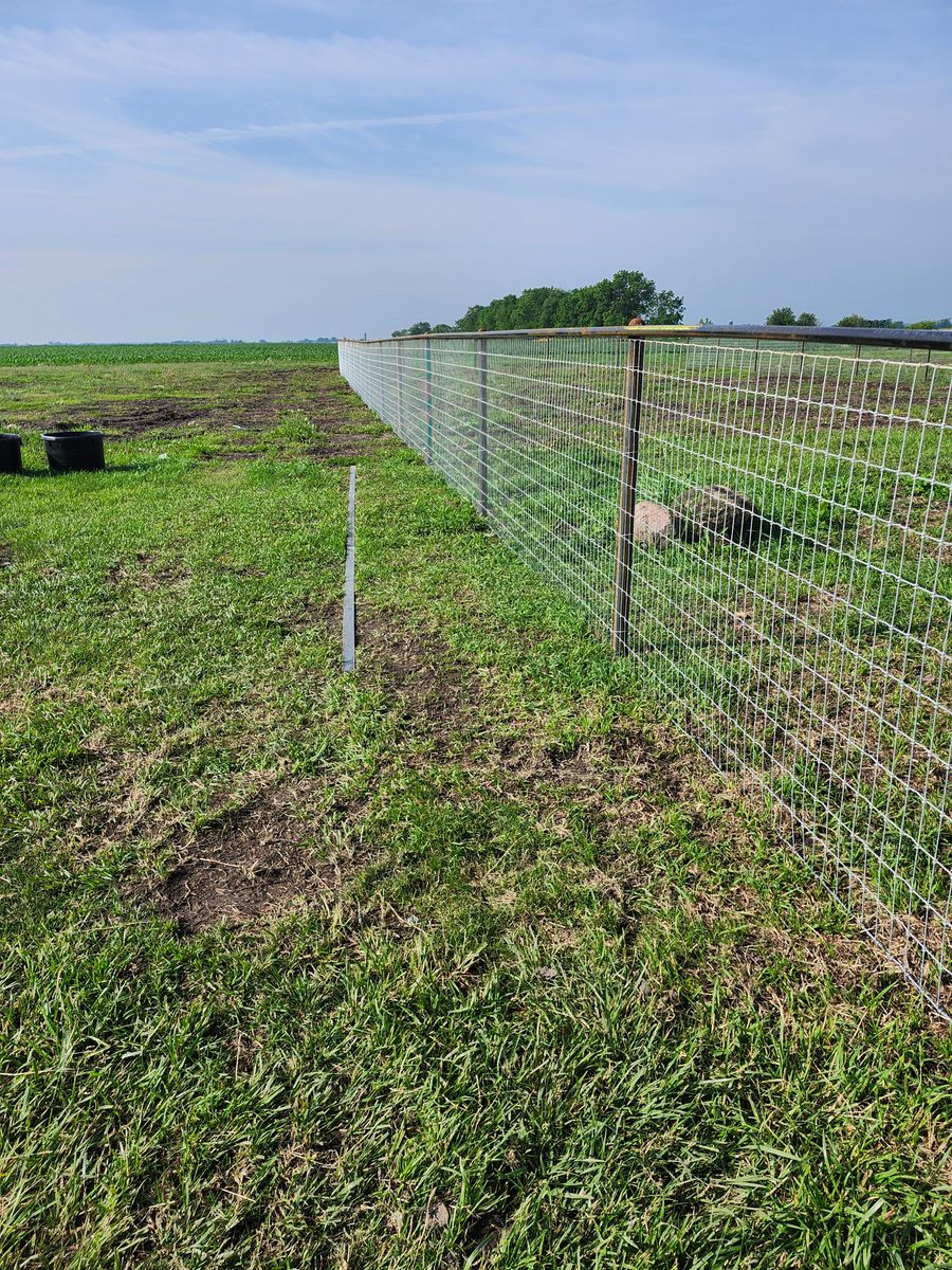 Fence Installation for HWY 2&65 Fabrication & Fencing in Humeston, IA