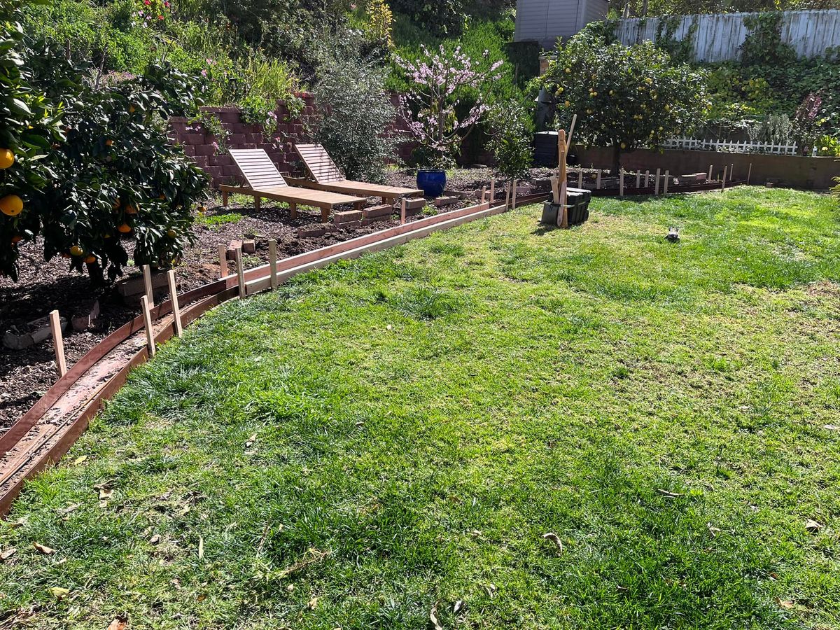 Landscape Installation for B&D Masonry in Guatay, CA