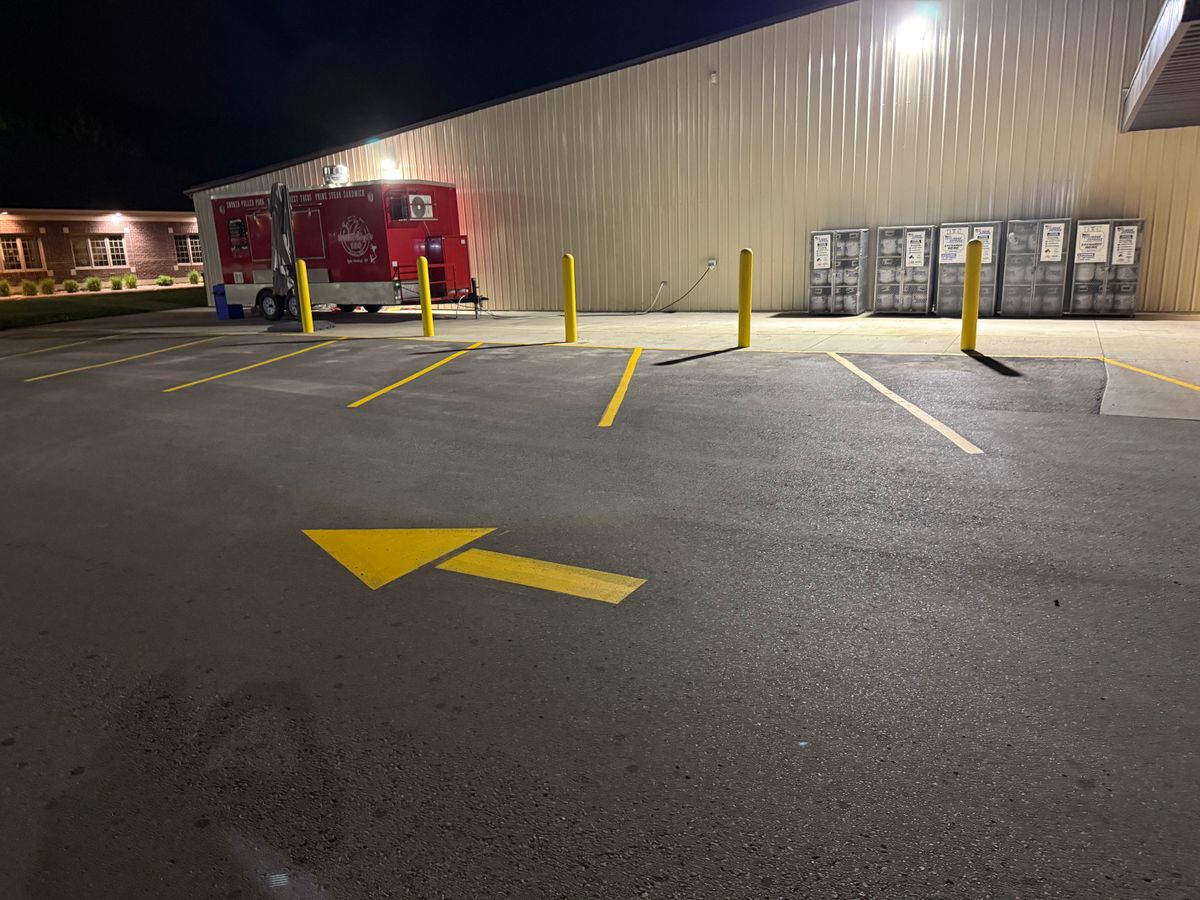 Line Striping for Midwest Line Striping LLC in Spirit Lake, IA
