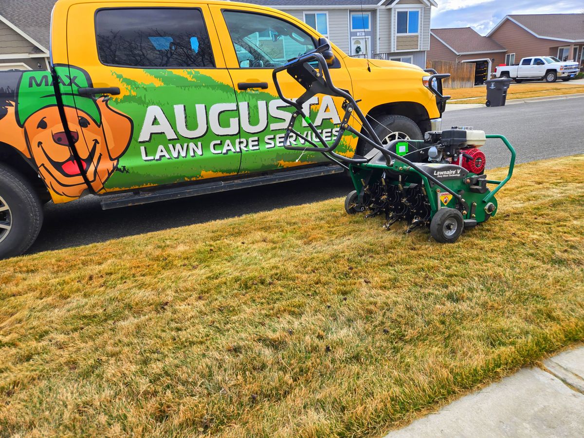 Core aeration for Eagle Bay is Proud to Transition to Augusta Lawn Care of Helena in Helena, MT