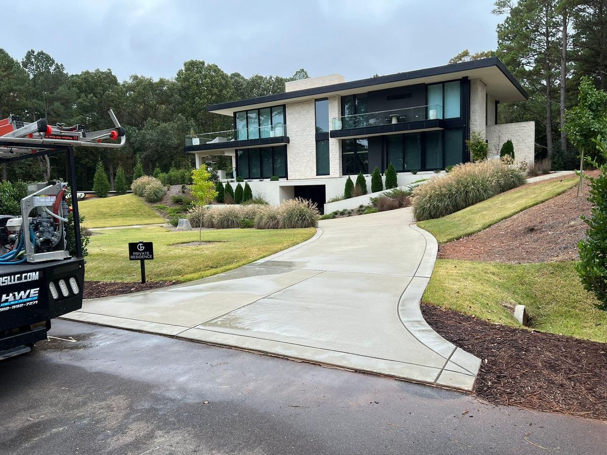 Driveway and Sidewalk Cleaning for Hydro Wash Exteriors LLC in Fayetteville, NC