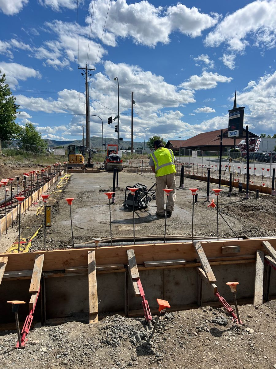 Site Preparation & foundation dig outs for Seymour Excavating in Omak, WA