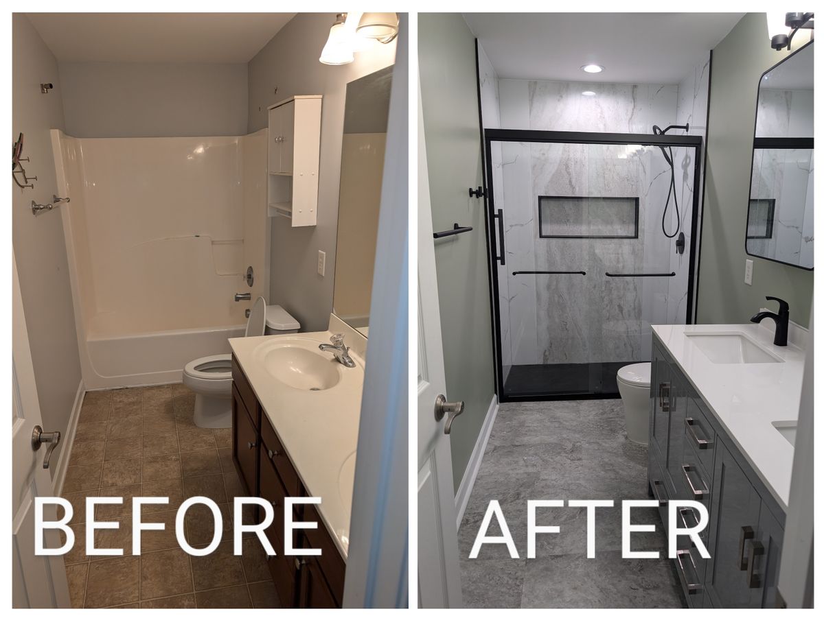 Full Bathroom Remodel for Brick City Bath in Sanford, NC