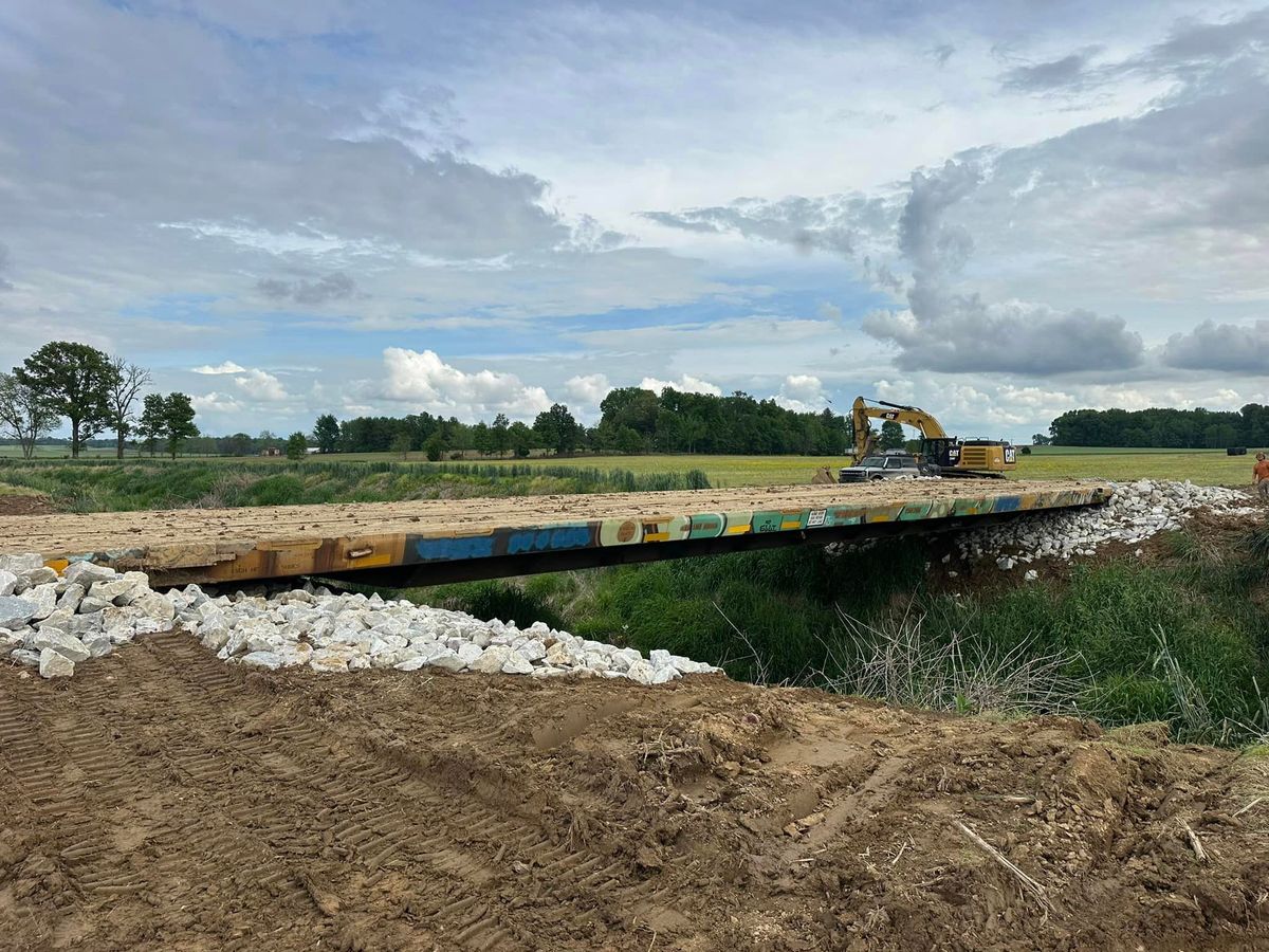 Site Preparation for Frey Drainage and Excavating in Farmersburg, IN