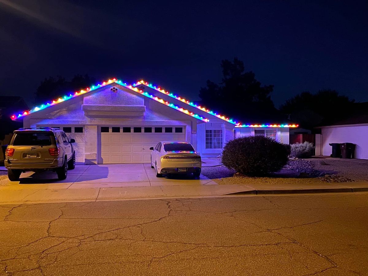 Christmas Light Installation for American Dream Landscape Company in Surprise, AZ