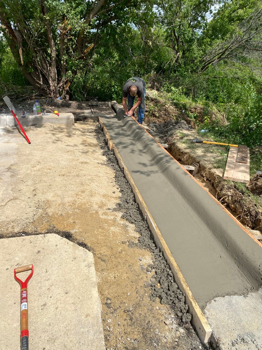 Driveway Install for TDC Excavating in Dubuque, IA