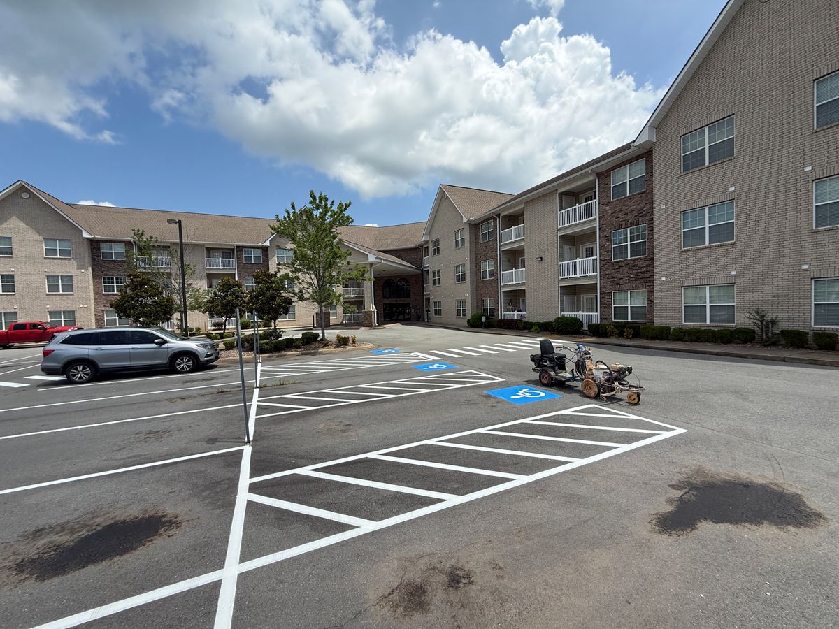 Parking Lot Striping for Straight Line Striping in Little Rock, AR